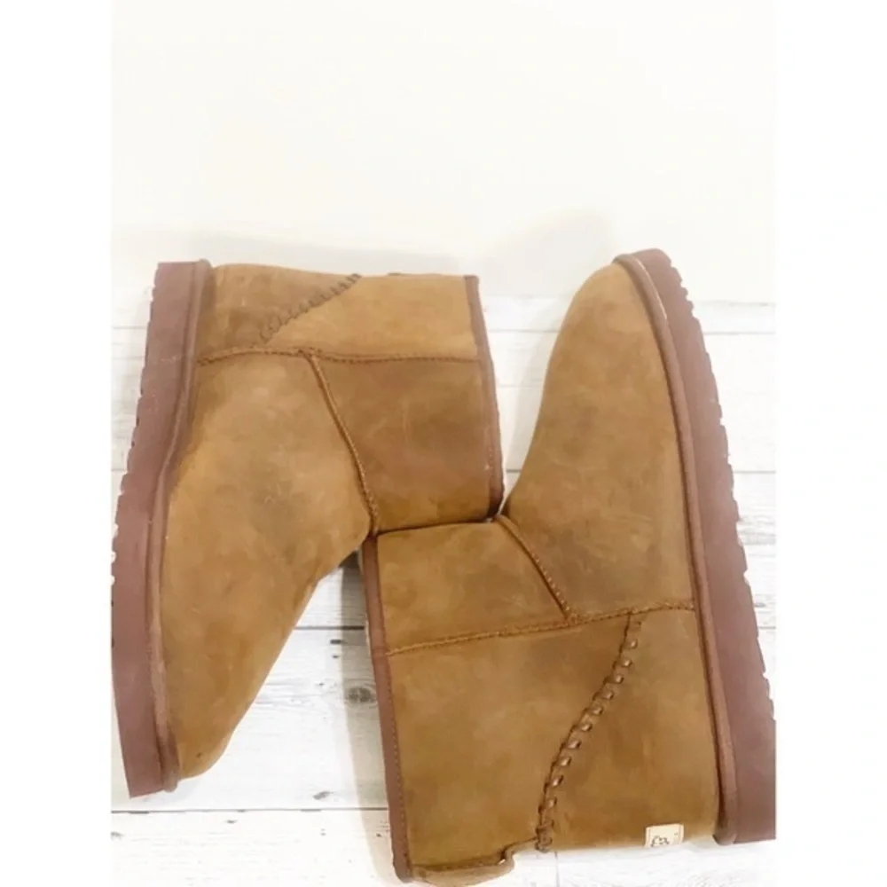 Ugg Men’s Classic Mini Bomber Leather Boots Sz 14
